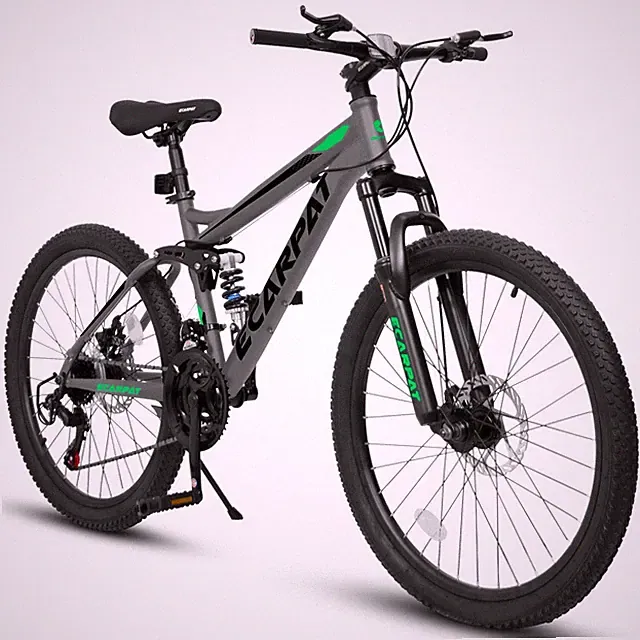26 Inch Mountain Bike 21-Speed Full Suspension Disc Brakes Bicycle for Men Women