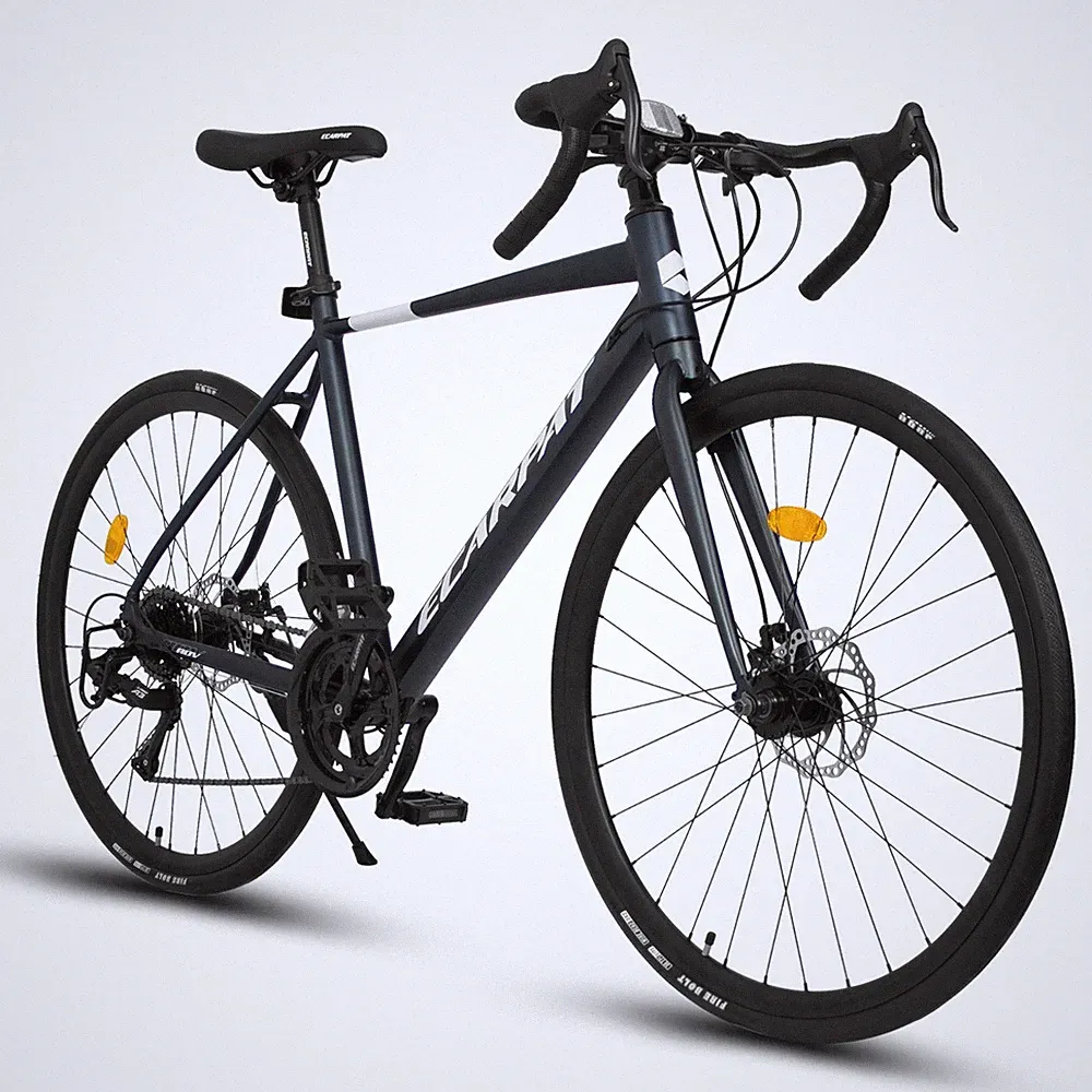 700C Road Bike 16-Speed, Disc Brakes Aluminum Frame, Men Women