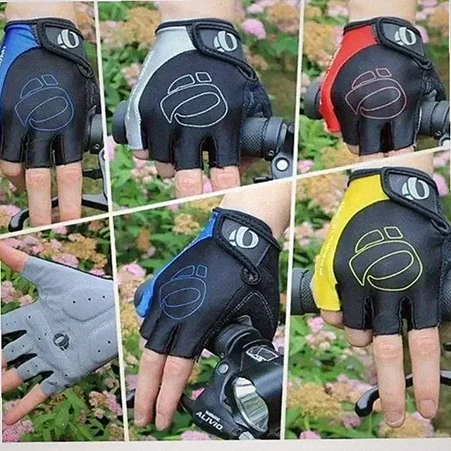 Bike Gloves Half Finger Anti Slip Gel Cycling Gloves for Men