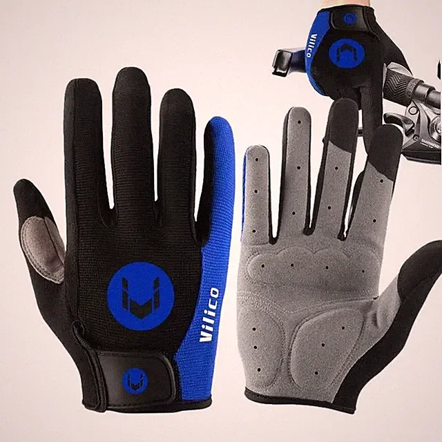Cycling Anti-slip Full Finger Gloves MTB Bike Pad Anti-Shock Glove for Men Women