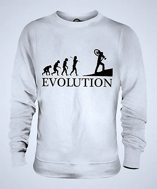 CYCLOCROSS EVOLUTION OF MAN UNISEX SWEATER MENS WOMENS LADIES GIFT BIKE