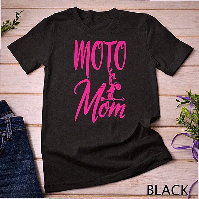 Dirt Bike Mother Motocross Mum Racing Biker Mothers Moto Mom Unisex T-shirt