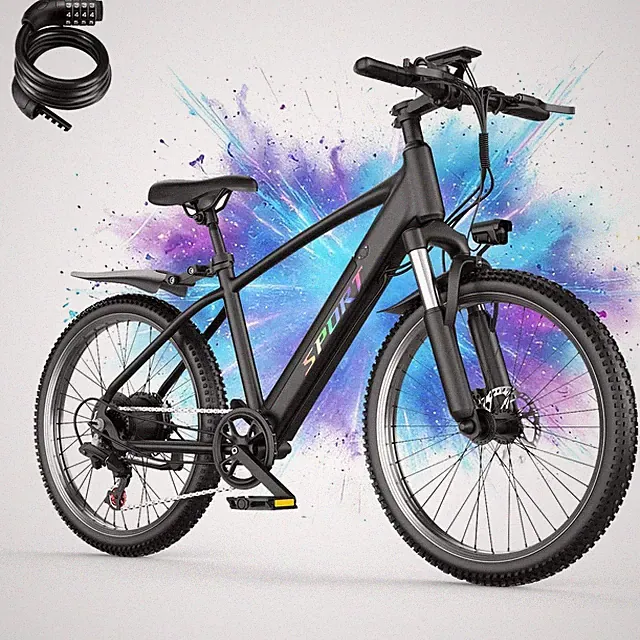 Electric Bike for Adults 1500W 26" Ebike 25 MPH 65 Miles 7-Speed E Mountain Bike