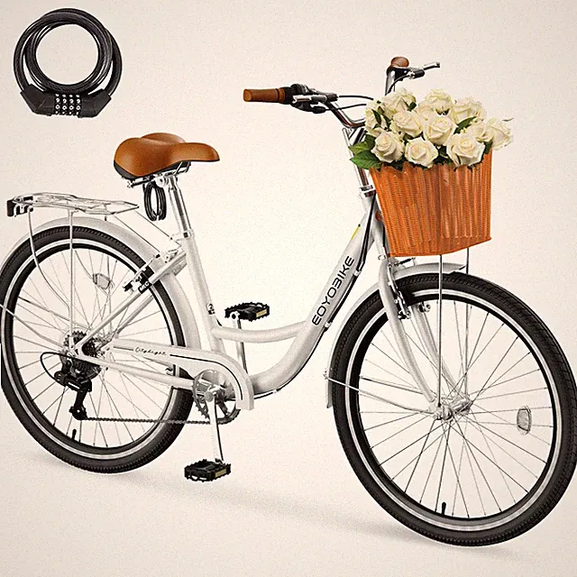 EOYOBIKE Beach Cruiser Bike for Adult Men and Women 26-Inch Cruiser Bicycle