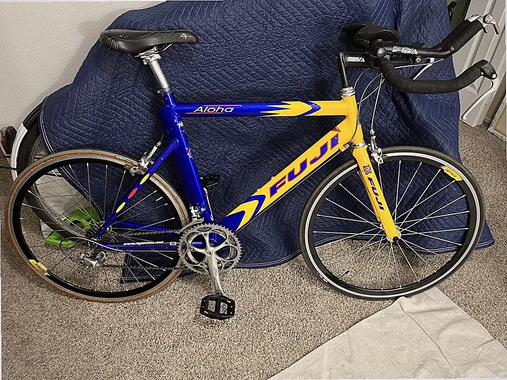 Fuji Aloha 7005 TT triathlon Bicycle 54CM Shimano Ultegra Group Velocity Deep v