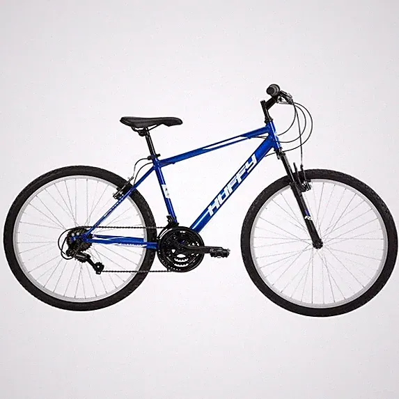Huffy 26” Rock Creek Mountain Bike, Fits Riders 60”+, Blue, Adult, Men’s