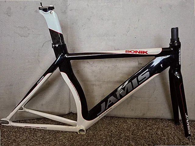 Jamis Sonik Track Bike Framset, Fixie, Fixed Gear, Size XS, Black/white, 700c