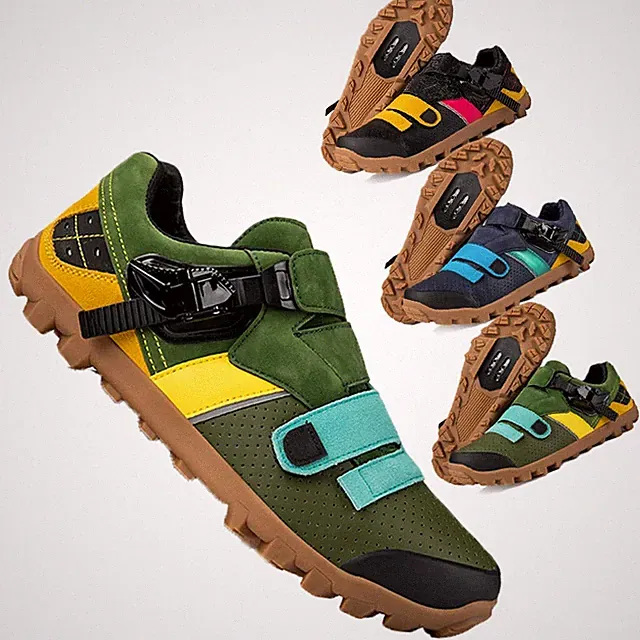 Men's Non-slip Mountain Gravel Road Bicycle Sneakers Outdoor Flats Cycling Shoes