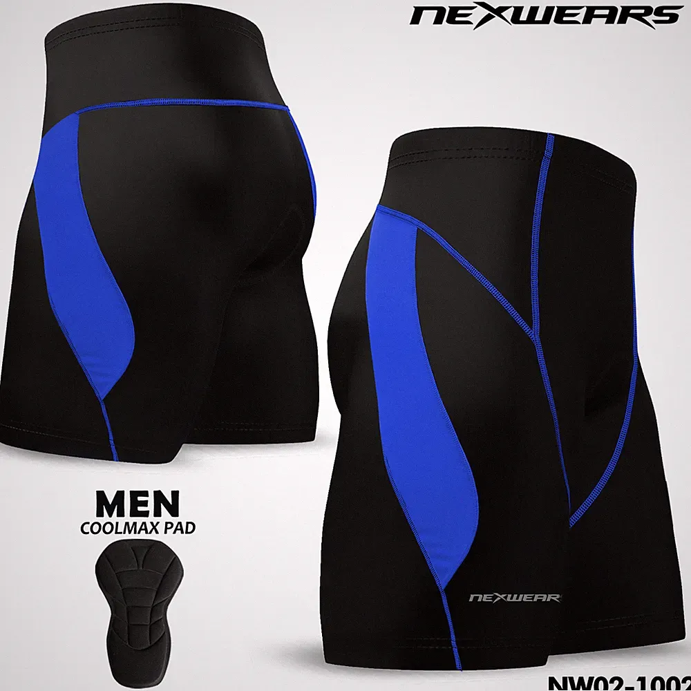 Mens Cycling Compression Padded Shorts Coolmax MTB Bicycle Bike Short S to 2XL