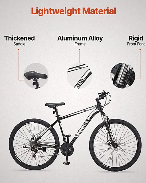 Mountain Bike, Adult Sport Cycling Bicycle for Men Women Trail Snow