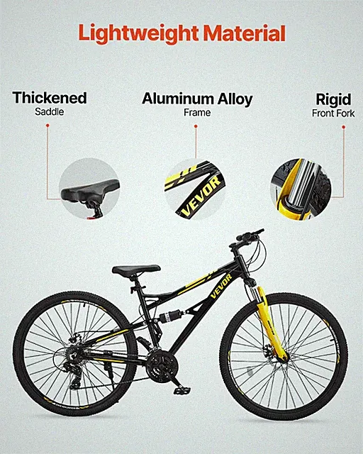 Mountain Bike, Adult Sport Cycling Bicycle for Men Women Trail Snow 376