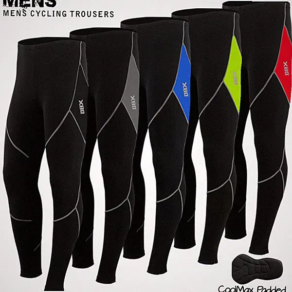NEW Men Thermal Pants Tights Winter Cycling Padded Trousers Bike Bicycle Legging