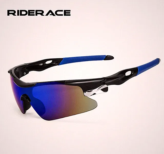 RIDERACE Sports Men Sunglasses Road Bicycle Glasses Mountain Cycling Riding