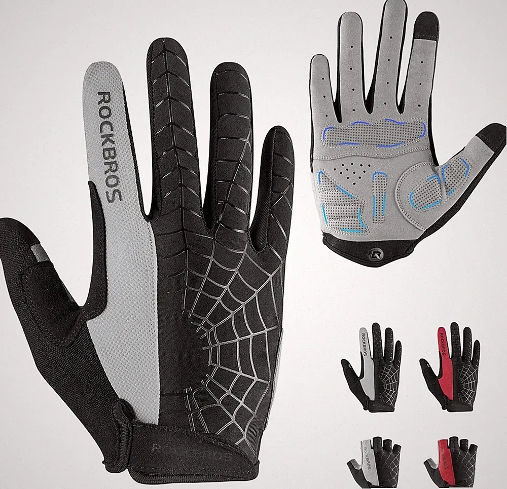 ROCKBROS Bicycle Gloves for Men Woman SBR Gel Pad Anti-Slip Road Cycling Gloves