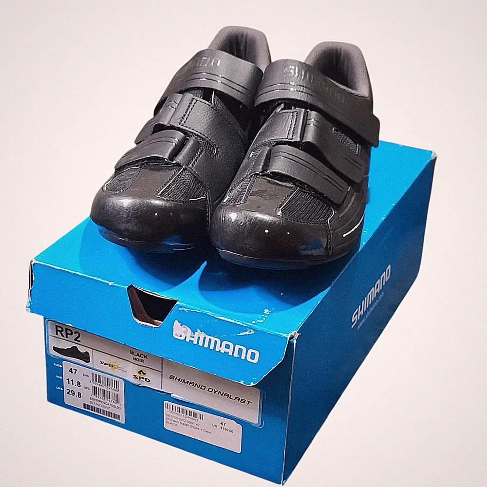 Shimano Dynalast Mens Cycling Shoes SH-RP200-SL Black Size US 11.8/EU 47