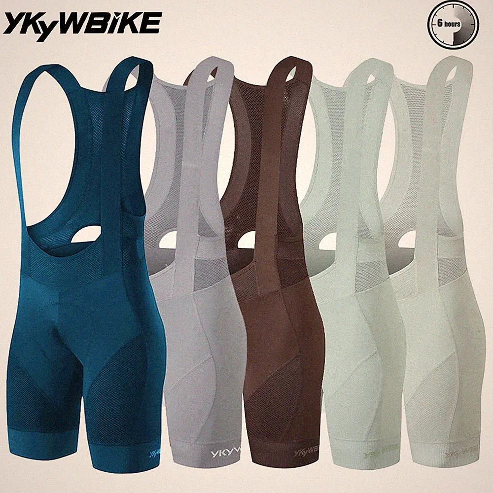 YKYWBIKE Men's Cycling Bib Shorts Road Bike Bibs Bicycle Tights MTB Bib Pants